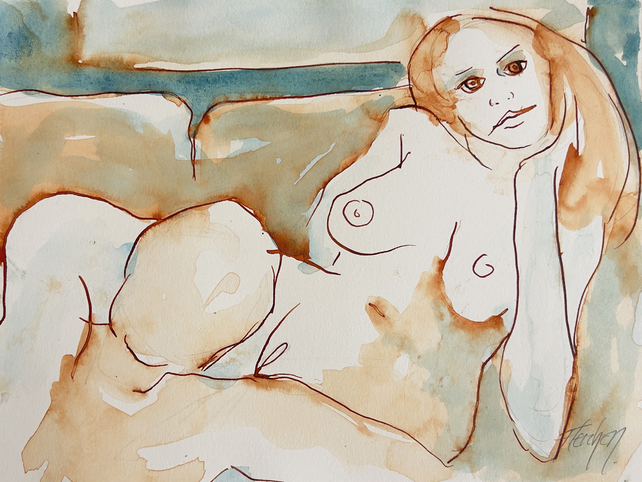 How I Stop Your Wandering Mind. Erotic contemporary art.